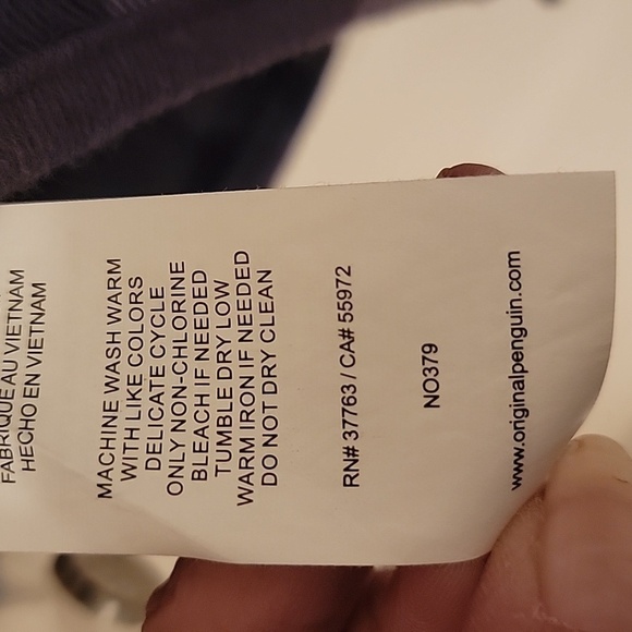 NEW Men's Original Penguin Brushed Cotton Button Front Jacket Shirt Size M.  NWT - Picture 8 of 8